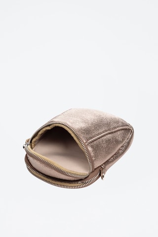 Mala a tiracolo em couro Bronze