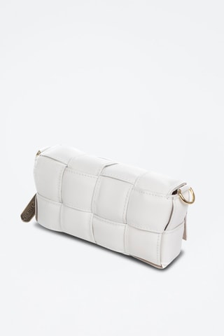 Mala a tiracolo em couro Anela - Branco