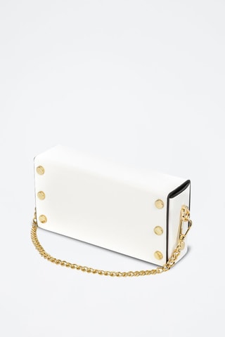 Mala a tiracolo de couro - Branco