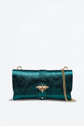 Mala a tiracolo em couro Amaseno 
Verde - Firenze Artegiani