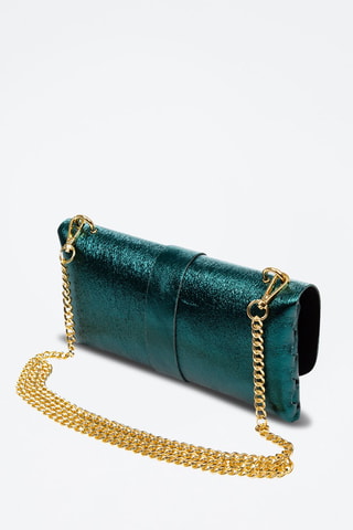 Mala a tiracolo em couro Amaseno 
Verde - Firenze Artegiani