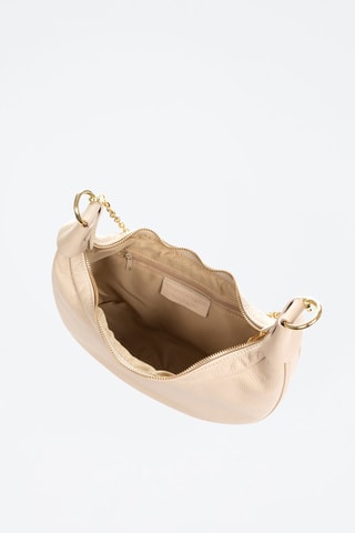 Mala a tiracolo em couro Arnad - Bege