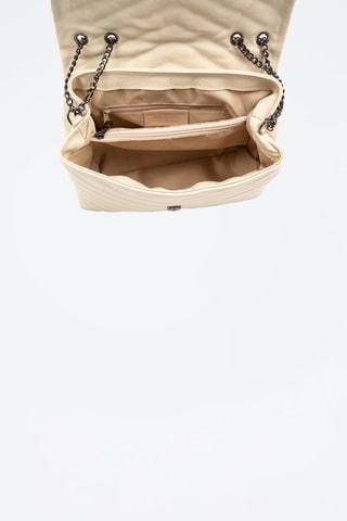 Mala a tiracolo em couro Apecchio - Bege