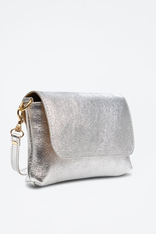 Mala a tiracolo em couro Arcevia - Prateado