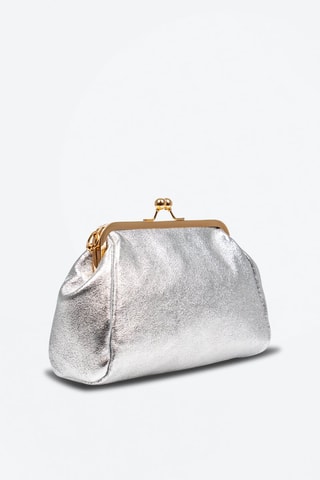 Mala a tiracolo em couro Ambivere - 
Prateado