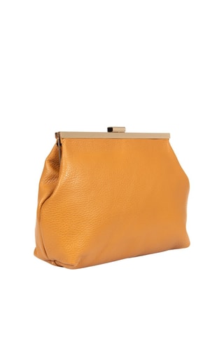 Mala a tiracolo de couro - Mostarda