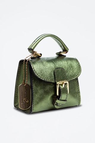 Mala a tiracolo de couro Anfo Verde - Firenze Artegiani