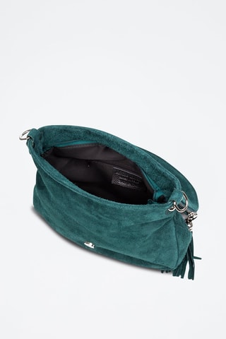 Mala a tiracolo em nobuck Verde