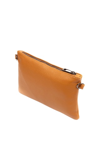 Mala a tiracolo em couro Camel - Firenze Artegiani 