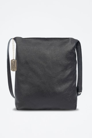 Mala a tiracolo de couro Bagnoa - Preto