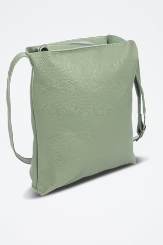 Mala a tiracolo de couro Bagnoa - Verde-água
