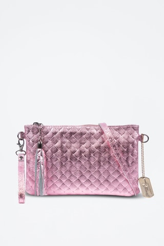 Mala a tiracolo em nobuck Oleggio - Rosa