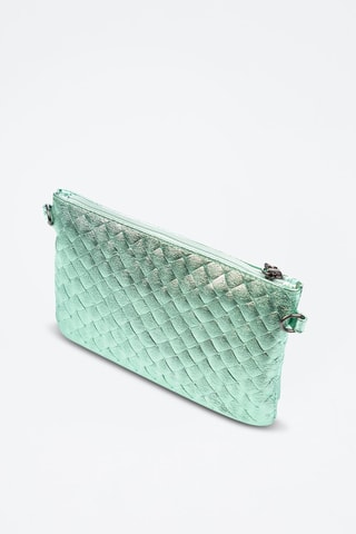 Mala a tiracolo em nobuck Oleggio - Verde-hortelã