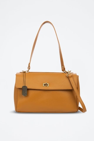 Mala a tiracolo de couro Azeglio - Camel