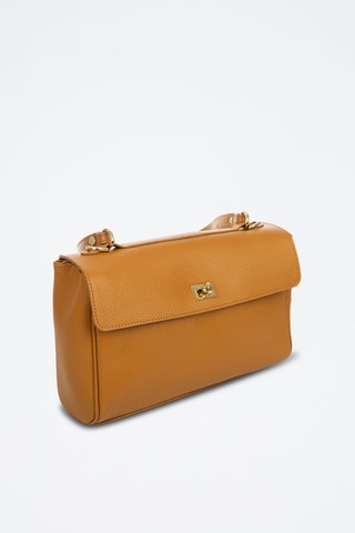 Mala a tiracolo de couro Azeglio - Camel