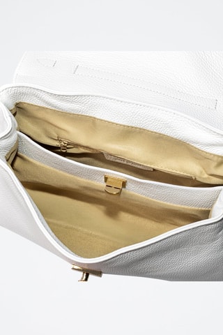 Mala a tiracolo de couro Azeglio - Branco