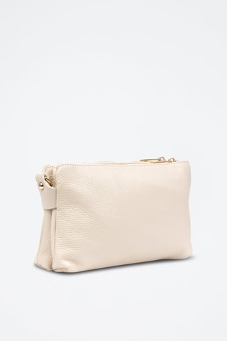 Mala a tiracolo de couro - Bege