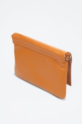 Mala a tiracolo em couro Andorno - Laranja