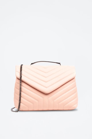 Mala a tiracolo em couro Apecchio - Rosa-pálido