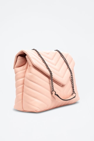 Mala a tiracolo em couro Apecchio - Rosa-pálido