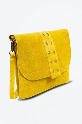 Mala a tiracolo em nobuck Alpette - 
Amarelo