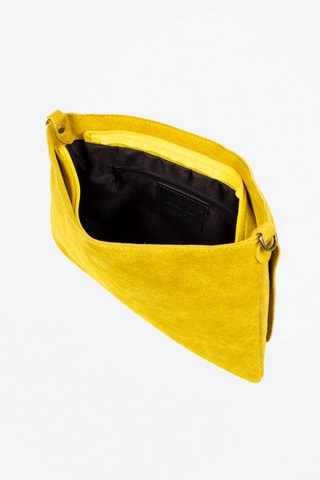 Mala a tiracolo em nobuck Alpette - 
Amarelo