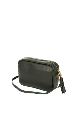 Mala a tiracolo em couro Caqui - Firenze Artegiani 