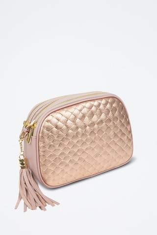 Mala a tiracolo em couro Aliminusa - Dourado-rosa