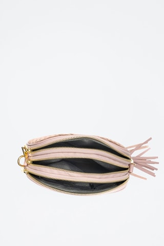 Mala a tiracolo em couro Aliminusa - Dourado-rosa