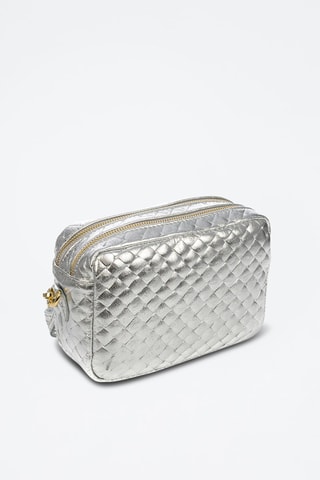 Mala a tiracolo em nobuck Degna - Prateado