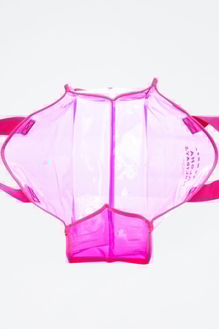 Mala shopping Zeme - Rosa e branco - Iria Quintana