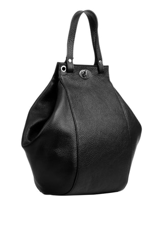 Mala shopper de couro Preto - Firenze Artegiani 