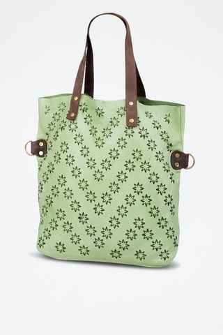 Mala shopper em couro napa - Verde