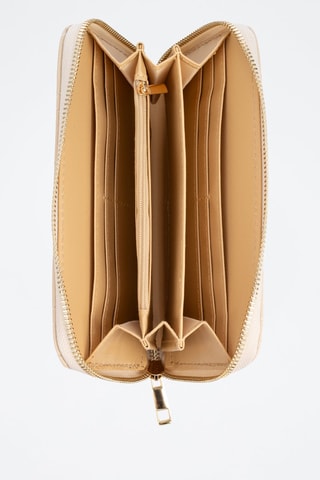 Carteira em couro Andali - Creme