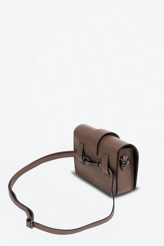 Bolsa de cintura em couro Camelia - 
Toupeira