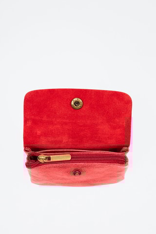 Porta-moedas em couro Alpignano - Vermelho
