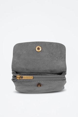 Porta-moedas em couro Alpignano - Cinzento-escuro