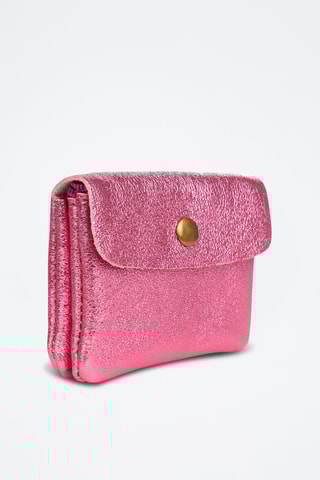 Porta-moedas de couro Alpignano - Rosa