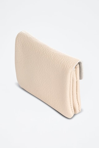 Porta-moedas de couro Alpignano - Bege