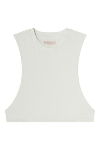 Crop-top Urban Cut Tank Ecru