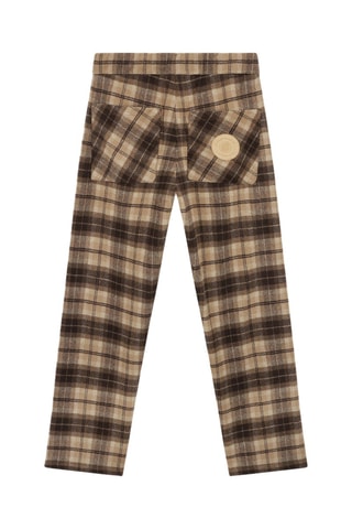 Pantalon droit Gypsy Check - Marron