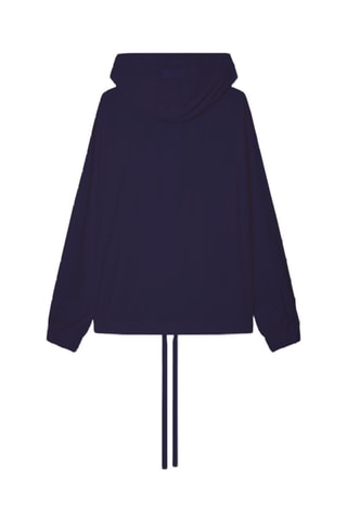 Coupe-vent à capuche Nylon Button - Bleu marine