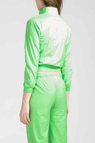 Veste de survêtement Tactel Crop Vert fluo