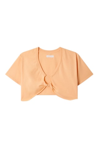 Crop-top Urban Node Cr Pêche