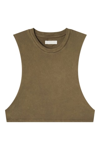 Crop-top Urban Cut Tank Kaki