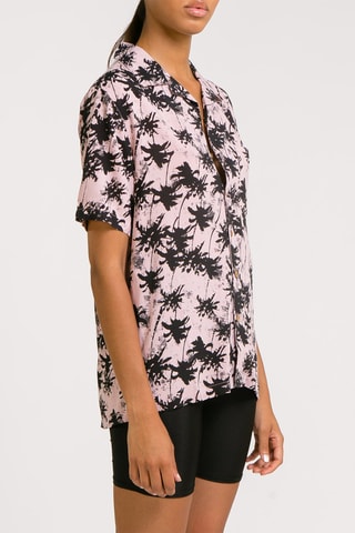 Chemisier Aloha Shirt - Rose et noir