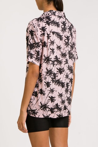 Chemisier Aloha Shirt - Rose et noir
