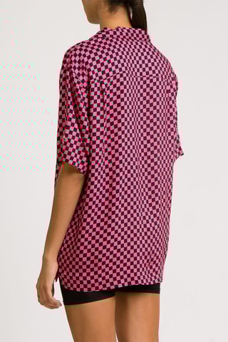 Chemisier Aloha Shirt - Rose et noir