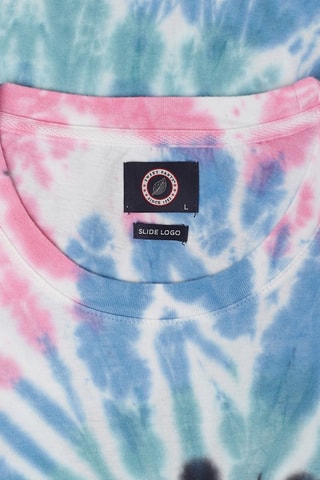 T-shirt Slide Logo - Bleu et rose