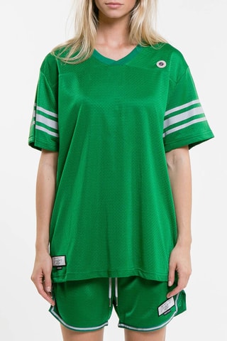 T-shirt Touchdown - Menthe et gris